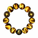 数珠 ブレスレット オラオラ系 数珠ブレスレット ヤクザ ヤンキー 超極太18mm クロス 虎目石(タイガーアイ) 梵字オニキス 彫刻 楽ギフ_包装 紳士 Men's メンズ ファッション アクセサリー ちょいワル 悪羅悪羅系(4)