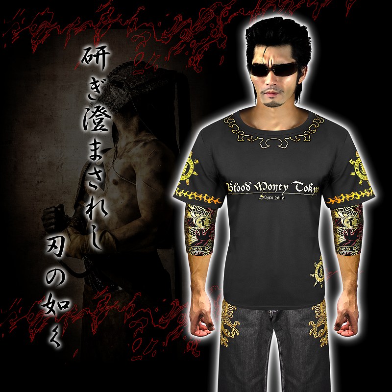 楽天市場 鬼柄 半袖tシャツ 黒 金 和柄 服 オラオラ系 悪羅悪羅系 ヤクザ ヤンキー チョイ悪 チョイワル 派手 メンズ ファッション 悪党の店 卍 バースジャパン