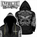 パーカー メンズファッション オラオラ系 INTERMEX itm-065 海賊 剣 面舵 ヤンキー ジャケット 上着 服 ヤクザ ブランド 胸刺繍 フード付き 長袖 ライダース バイク乗り ギャング チカーノ B系 HIPHOP系 バイカー 派手