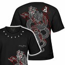 半袖 Tシャツ 服 BLOOD MONEY TOKYO ブラッドマネートーキョー 龍 梵字 炎 和柄 mbt-23002 黒 白 メンズ ファッション ヤクザ ヤンキー オラオラ系 派手