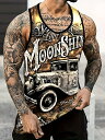 夏物 ド派手 プリント タンクトップ004 柄シャツ ストリート ダンス HIPHOP B系 ヤクザ ヤンキー オラオラ系 悪羅悪羅 ホスト 服 メンズ ファッ...