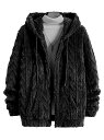 モコモコボア パーカー 003 立体柄 黒 白 上着 ストリート ダンス HIPHOP B系 ヤクザ ヤンキー オラオラ系 悪羅悪羅 ホスト 服 メンズ ファッ...