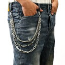 3連 ウォレットチェーン 016 ストリート ダンス HIPHOP B系 ヤクザ ヤンキー オラオラ系 悪羅悪羅 ホスト 服 メンズ ファッション