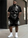 半袖シャツセットアップ ハーフパンツ 上下 049 柄シャツ 大きいサイズ ヤクザ ヤンキー オラオラ系 悪羅悪羅 服 メンズ ファッション