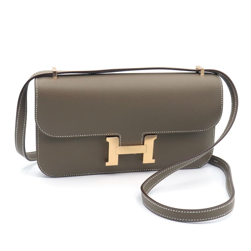 [返品OK] エルメス コンスタンスエラン ミロワール K刻印 2025年 ヴォーエプソン エトゥープ ショルダーバッグ ローズゴールド金具 【中古】【送料無料】のサムネイル