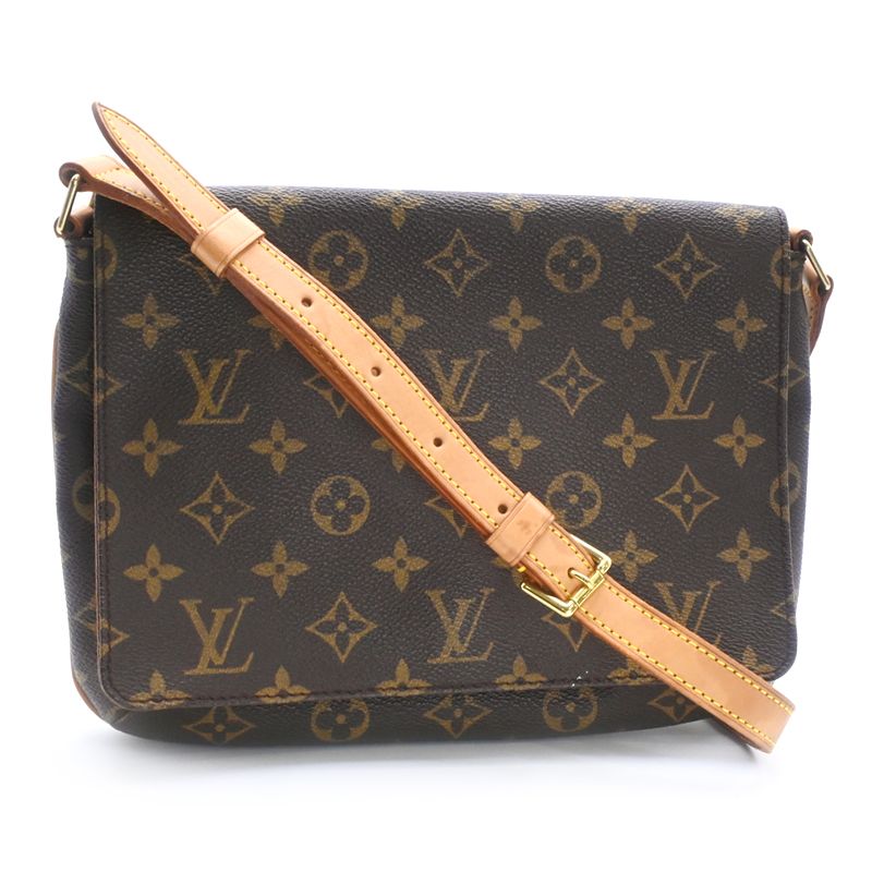 LOUIS VUITTON - [返品OK] ルイヴィトン ミュゼットタンゴ M51257 モノグラム ショートショルダー ショルダーバッグ 肩掛けバッグ ブラウン 茶色 【中古】【送料無料】