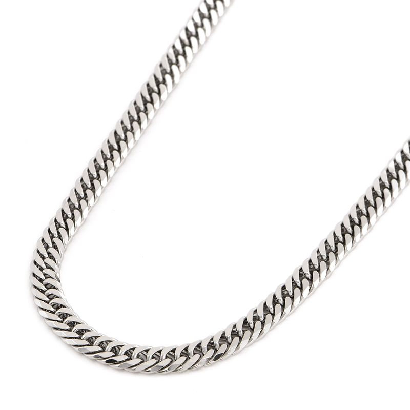 Rakuten - [返品OK] 喜平ネックレス 6面ダブル 50cm 30.2g Pt850 造幣局検定刻印 プラチナ キヘイネックレス 【中古】【送料無料】