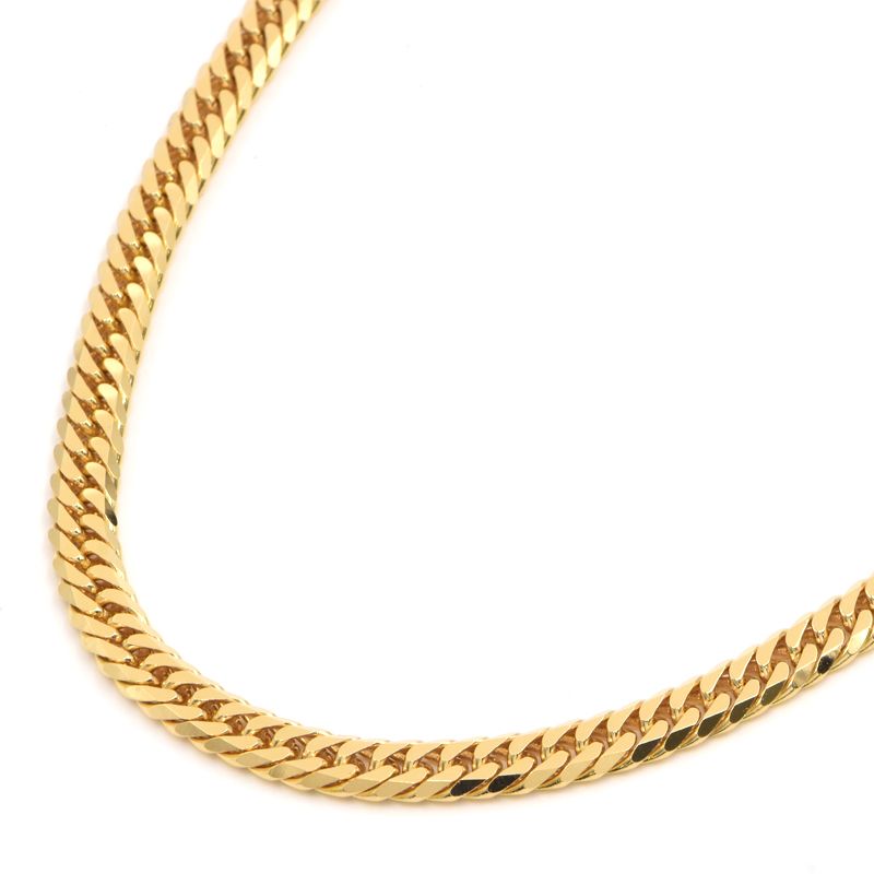 商品説明商品番号c240400055013商品名喜平ネックレスカット数6面ダブルサイズ内周60cm幅(留め具幅)5.1mm(7.4mm)刻印造幣局検定マーク K18素材K18YG重量50.2g付属品新品無地化粧箱(画像とは異なる箱が付属され...