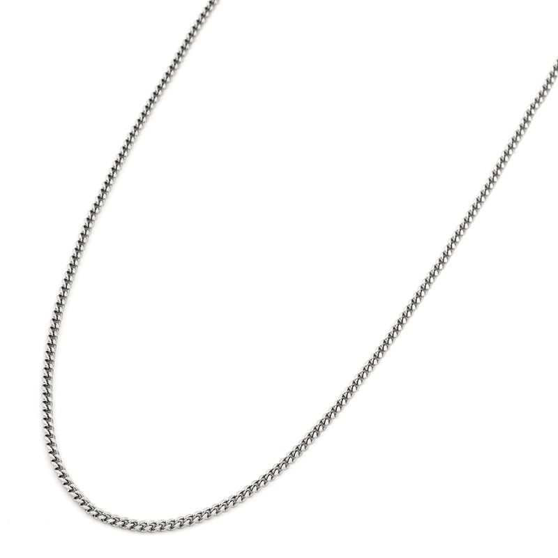 [返品OK] 喜平ネックレス 2面シングル 35cm 2.6g Pt850 プラチナ キヘイネックレス【中古】【送料無料】