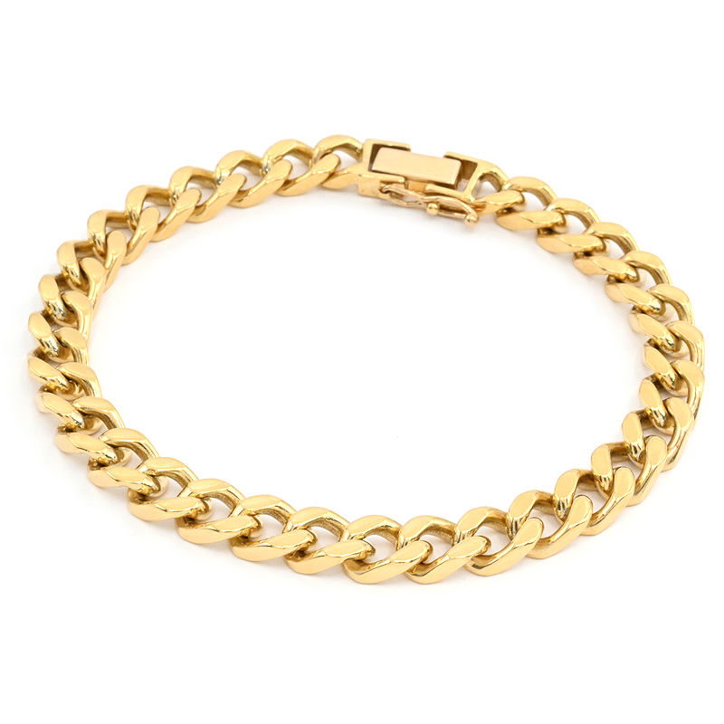 [返品OK] 喜平ブレスレット 4面シングル 内周20.7cm 全長22.5cm 49.3g K18YG K18 イエローゴールド キ..