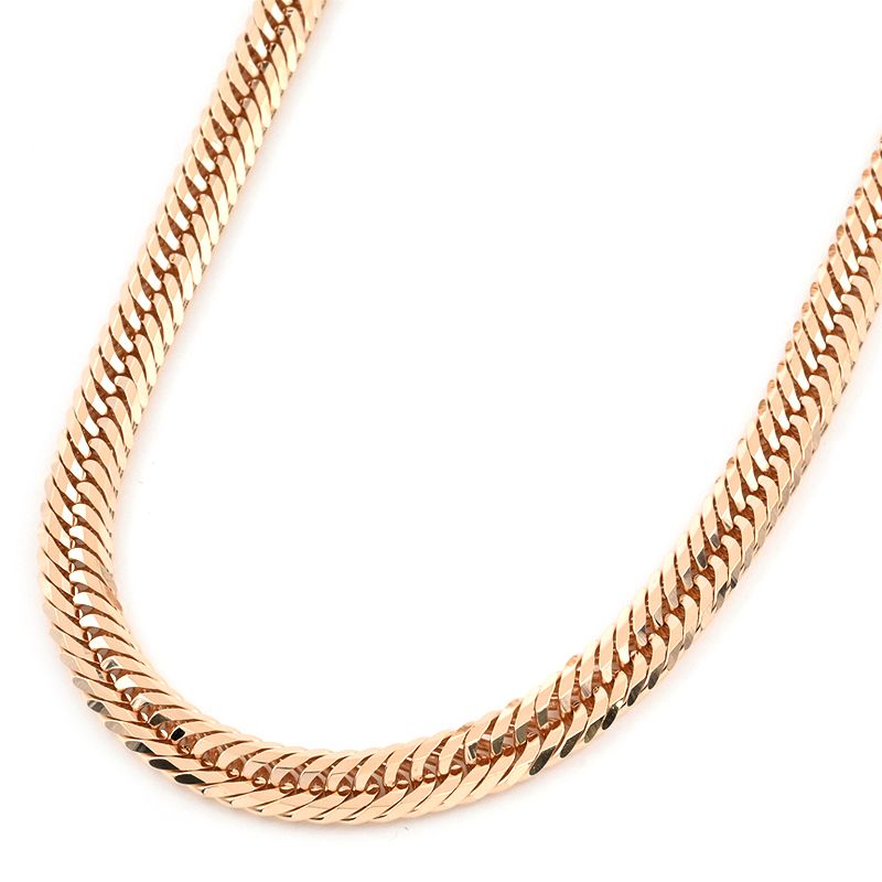 Rakuten - [返品OK] 喜平ネックレス 12面トリプル 50cm 50.4g K18PG 造幣局検定刻印 キヘイネックレス 【中古】【送料無料】