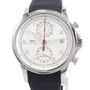 [3年保証/返品OK] IWC メンズ ポルトギーゼ ヨットクラブ クロノグラフ IW390502 新品仕上済 ステンレス ラバー 自動巻き 腕時計【中古】【送料無料】【楽ギフ_包装選択】【楽ギフ_のし宛書】【楽ギフ_メッセ入力】