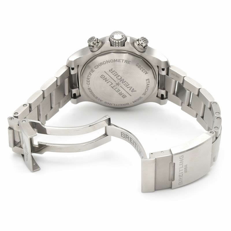 [3年保証/返品OK] ブライトリング メンズ アベンジャー クロノグラフ 43 A13385101B1A1 A13385 ブラック 黒文字盤 自動巻き 腕時計【中古】【送料無料】