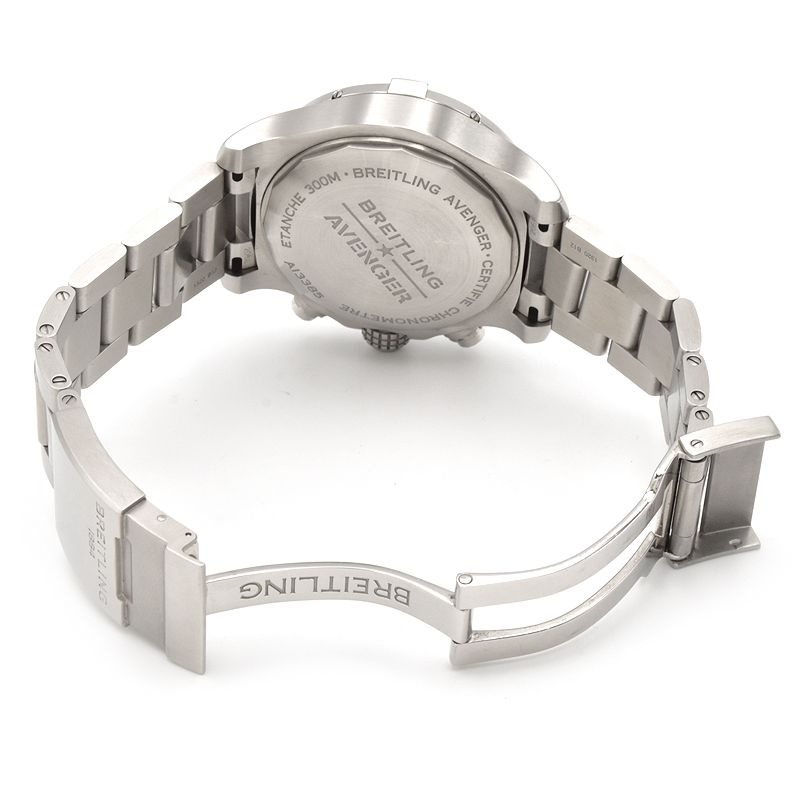 [3年保証/返品OK] ブライトリング メンズ アベンジャー クロノグラフ 43 A13385101B1A1 A13385 ブラック 黒文字盤 自動巻き 腕時計【中古】【送料無料】