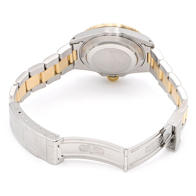 [3年保証/返品OK] ロレックス メンズ サブマリーナー デイト 16613 N番 K18YG/SS 箱保 黒サブ カレンダー ブラック 自動巻き 腕時計【中古】【送料無料】