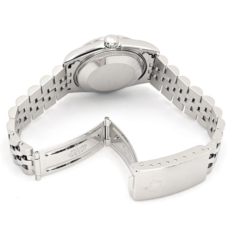 [3年保証/返品OK] ロレックス ボーイズ デイトジャスト 68240 X番 カレンダー バーインデックス シルバー文字盤 自動巻き 腕時計【中古】【送料無料】