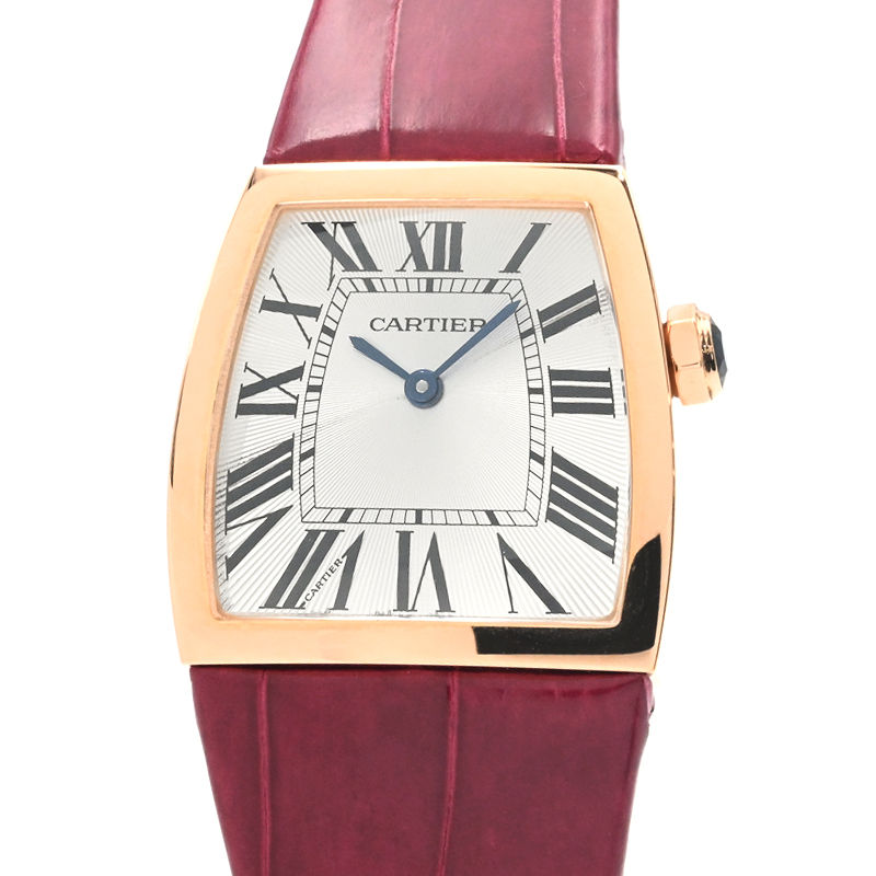 [3年保証/返品OK] カルティエ レディース ラドーニャドゥカルティエLM W6400456 K18PG ラドーニャLM シルバー クオーツ 腕時計【中古】【送料無料】
