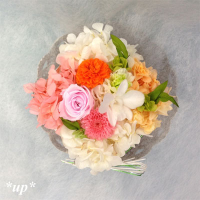 プリザーブドフラワー/フラワーケーキ/キャレ・プランタン・ケーキ