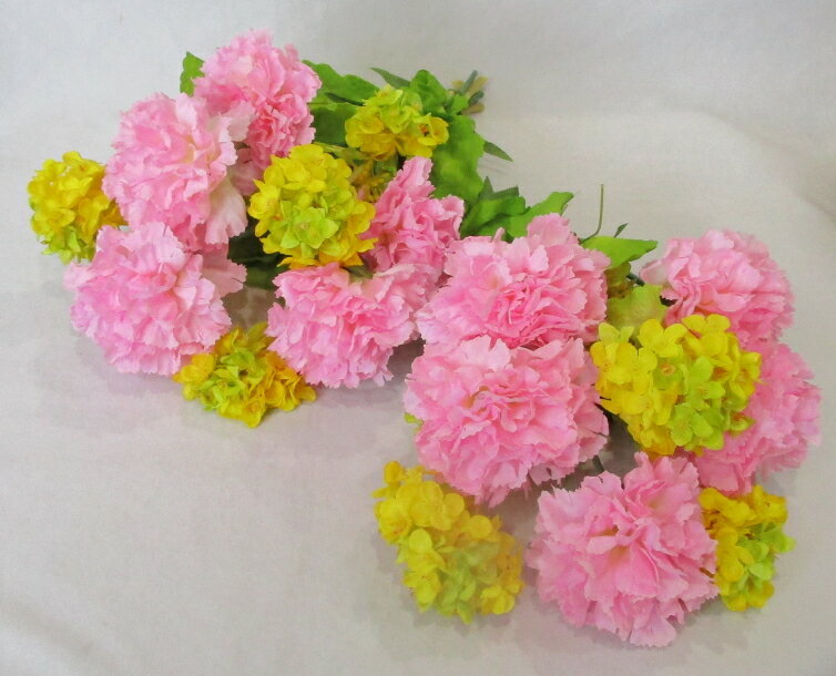 Anniversary - 仏花　お供え花 【造花仏花S】お仏壇　墓花　1対カーネーション＆菜の花【あす楽】 亡くなられたお母様に