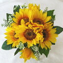ウエディングブーケ/ブライダルブーケ/トス用 ヒマワリブーケ あす楽