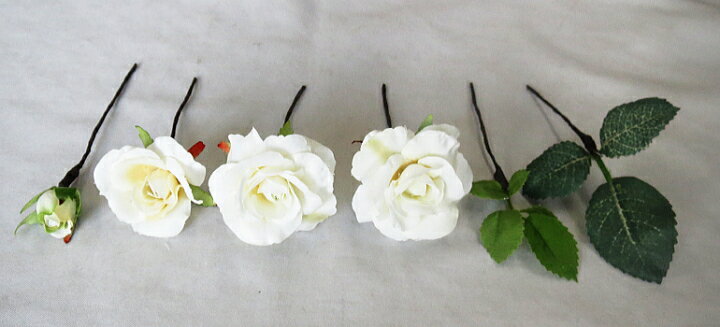 ウエディングブーケ/ヘッドドレス/ヘッド花 ミニバラ 3輪 色が選べます【bouqet】 【20P30May15】