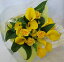 【結婚祝い 花】【結婚記念日 花】黄色いカラーとバラの花束