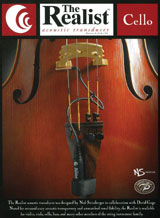 David Gage・デビット・ゲイジ / The Realist Cello RLSTC1 チェロ用ピックアップ【smtb-tk】