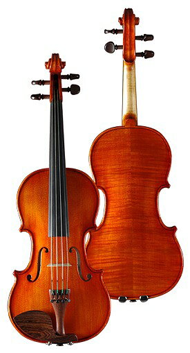 ●かつてSUZUKI VIOLINの量産楽器製作を一手に任されていた恵那楽器株式会社が、自身の木工技術と日本に一つしかない弦楽器大量生産の設計を用いて独自ブランド『Ena Violin』として製造を開始致しました。作りや仕上げは非常に精巧なもので使用されている材料に関しましても日本製のものとしており、一本一本が材料の質にもこだわりを持ったバイオリンとなっております。 ●今後『Ena Violin』は日本国内唯一の量産弦楽器ブランドとして世界に広がって行くクオリティを持ったMADE IN JAPANのバイオリンです。また、弦楽器初心者や学生の方に最適なスチューデント・バイオリンをはじめマンドリン等の撥弦楽器も含め、多くの弦楽器愛好者を楽しませるラインナップを展開しております。 ●No.20は単品販売のバイオリンです。表板のスプルースは、表板全体に速やかに振動を伝えることができるストレートな木目を持っています。また、樹脂の一種である松脂多く含んでいることから、木材を乾燥させる過程において松脂部分が硬化することにより木質がしまり、より大きな音量が得られるようになっております。 ※木目、裏板の杢は天然素材のため1品ずつ異なります。 ●アフターサービス等についても誠意をもって万全の体制で受け付けさせて頂きます。 ■スペック■ ●本体：Violin No.20 ●表板：スプルース ●裏板・側板・スクロール：メイプル ●指板：エボニー ●テールピース：Wittner ULTRA ●弦：PILASTRO / EVAH PIRAZZI ●駒：AUBERT#7 ■付属品■ ●none『祝！楽天ランキング 受賞商品』 非常に精巧な日本製バイオリンです。一本一本が材料の質にもこだわりを持って創り上げられています。