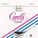 ●フランス・Savarez（サバレス）社のハイコスト・パフォーマンス弦 Corelli Crystal！同社の Corelli Alliance同様に非常に高い品質の弦です。おとなしめの音色が特徴！明るめのトーンも持ち楽器との相性もバツグンのバイオリン弦です。 ●正規輸入代理店の商品です。セット内容は（A線731、D線732、G線733、C線734）になっております。 ■スペック■ ●ビオラ用弦 ●A線731、D線732、G線733、C線734のSetフランス・Savarez（サバレス）社のハイコスト・パフォーマンス弦 Corelli Crystal！同社の Corelli Alliance Vivace 同様に非常に高い品質の弦です。おとなしめの音色が特徴！明るめのトーンも持ち楽器との相性もバツグンのバイオリン弦です。