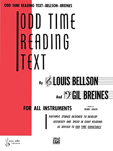 ODD TIME READING TEXT / オド タイム リーディング テキスト (Louie Bellson著) / 変拍子読譜メソッド パーカッション ドラム輸入教則本
