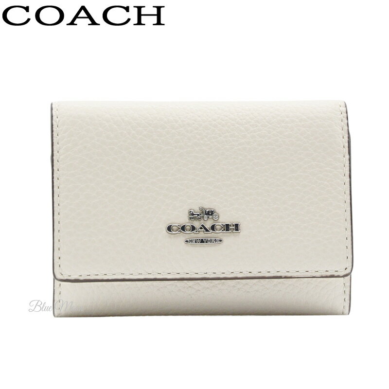 コーチBOXでギフト選択OK コーチ COACH 財布 レディース 三つ折り 二つ折り財布 ミニ財布 本革 アウトレット ホワイト CM238 ブランド 送料無料