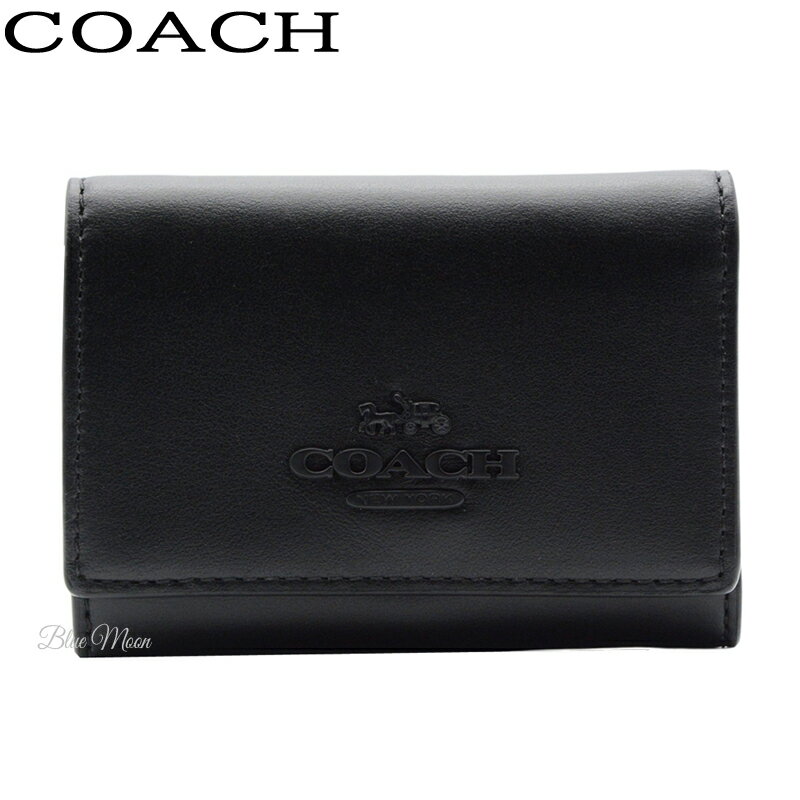 コーチ COACH 財布 レディース 三つ折り 二つ折り財布 ミニ財布 本革 アウトレット ブラック 黒 CP260 ブランド 送料無料