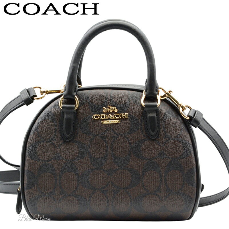 コーチ COACH バッグ ハンドバッグ レディース 2way斜めがけショルダー ミニバッグ ブラウン ブラック 本革 アウトレット CA591 IMAA8 ブランド 送料無料