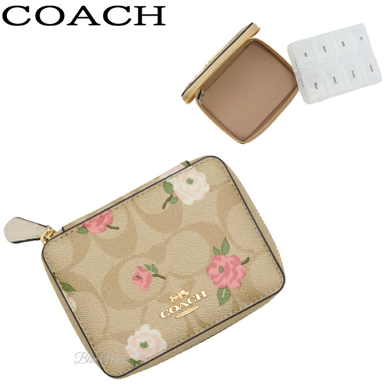 コーチ COACH ピルケース レディース 花柄 アウトレット 一週間 携帯用 CR921 コーチBOXでギフト選択OK ブランド 送料無料