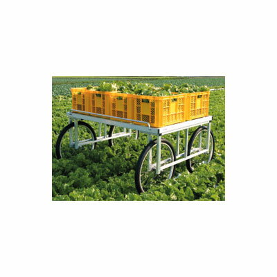 【1/25〜2/25開催！当選確率1/2★最大100%P還元！要エントリー】ハラックス 楽太郎 アルミ製伸縮式サイドガード付収穫台車 RA-500