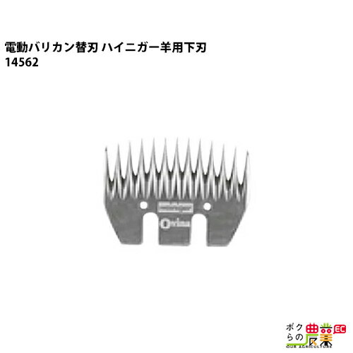 畜産用 電動バリカン ハイニガー アンデス 羊用替刃 下刃 14562 畜産 酪農 牧畜 産業動物 牛 豚 養豚 家畜