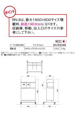 台車 折り畳みテーブル 折畳みテーブル テーブル 座卓 運搬 収納 会議 イベント 施設 オフィス RN-8