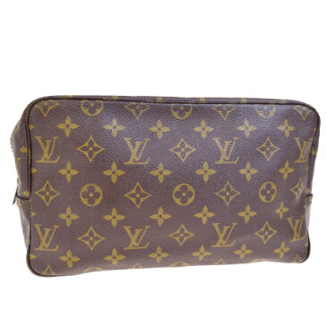 送料無料 【中古】 ルイヴィトン LOUIS VUITTON トゥルース トワレ GM クラッチバッグ セカンド ポーチ モノグラム レザー 63EG413