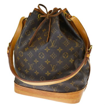 【中古】 ルイヴィトン LOUIS VUITTON ノエ ショルダーバッグ 巾着 モノグラム レザー M42224 84MH479
