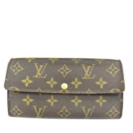 【中古】 ルイヴィトン LOUIS VUITTON ポシェット ポルトモネ クレディ 二つ折り 長財布 モノグラム レザー M61725 01ML253