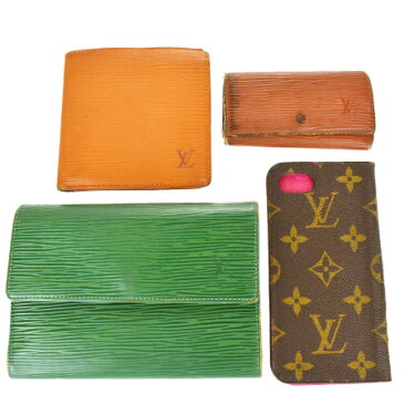 【中古】 4点セット ルイヴィトン LOUIS VUITTON 三つ折り 二つ折り 財布 キーケース スマホケース エピ モノグラム レザー 04ML261