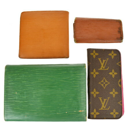 【中古】 4点セット ルイヴィトン LOUIS VUITTON 三つ折り 二つ折り 財布 キーケース スマホケース エピ モノグラム レザー 04ML261