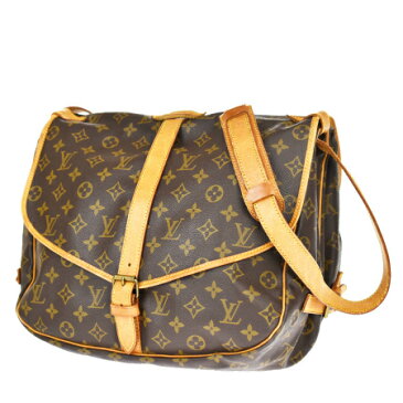 【中古】 ルイヴィトン LOUIS VUITTON ソミュール 35 ショルダーバッグ モノグラム レザー M42254 78SD133