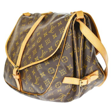【中古】 ルイヴィトン LOUIS VUITTON ソミュール 35 ショルダーバッグ モノグラム レザー M42254 78SD133