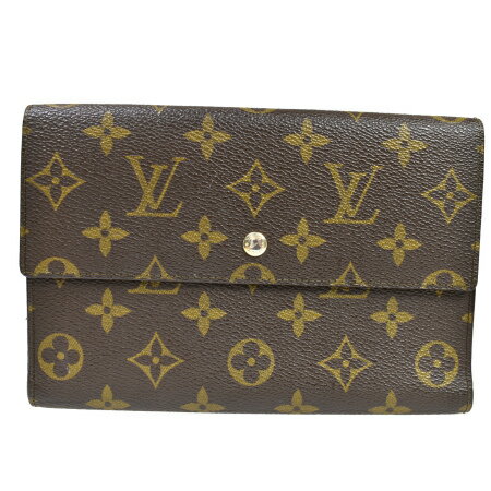 【中古】 ルイヴィトン LOUIS VUITTON ポシェット パスポール 三つ折り 長財布 パスポートケース モノグラム レザー M60135 66BW138