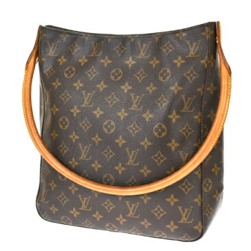 【中古】 ルイヴィトン LOUIS VUITTON ルーピング GM ショルダーバッグ トート モノグラム レザー M51145 82BW560