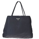 【中古】 プラダ(Prada) ナイロン ショルダーバッグ ブラック 08FA338