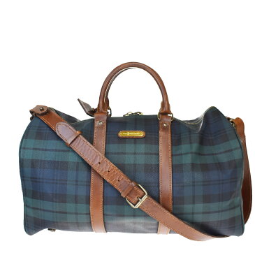 【中古】 ラルフローレン(Ralph Lauren) 2WAY PVC,レザー ボストンバッグ グリーン 07GC633
