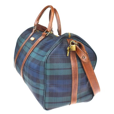 【中古】 ラルフローレン(Ralph Lauren) 2WAY PVC,レザー ボストンバッグ グリーン 07GC633