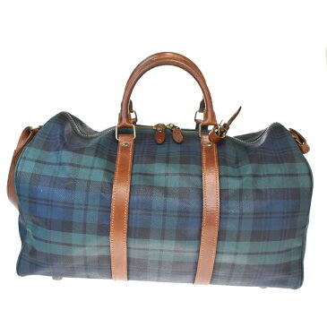 【中古】 ラルフローレン(Ralph Lauren) 2WAY PVC,レザー ボストンバッグ グリーン 07GC633